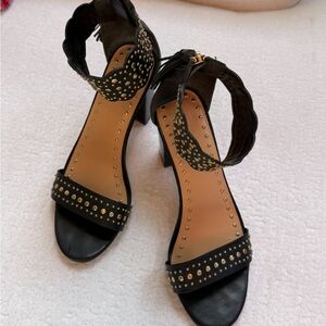 Ulla Johnson Black Studded Sandals